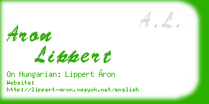 aron lippert business card